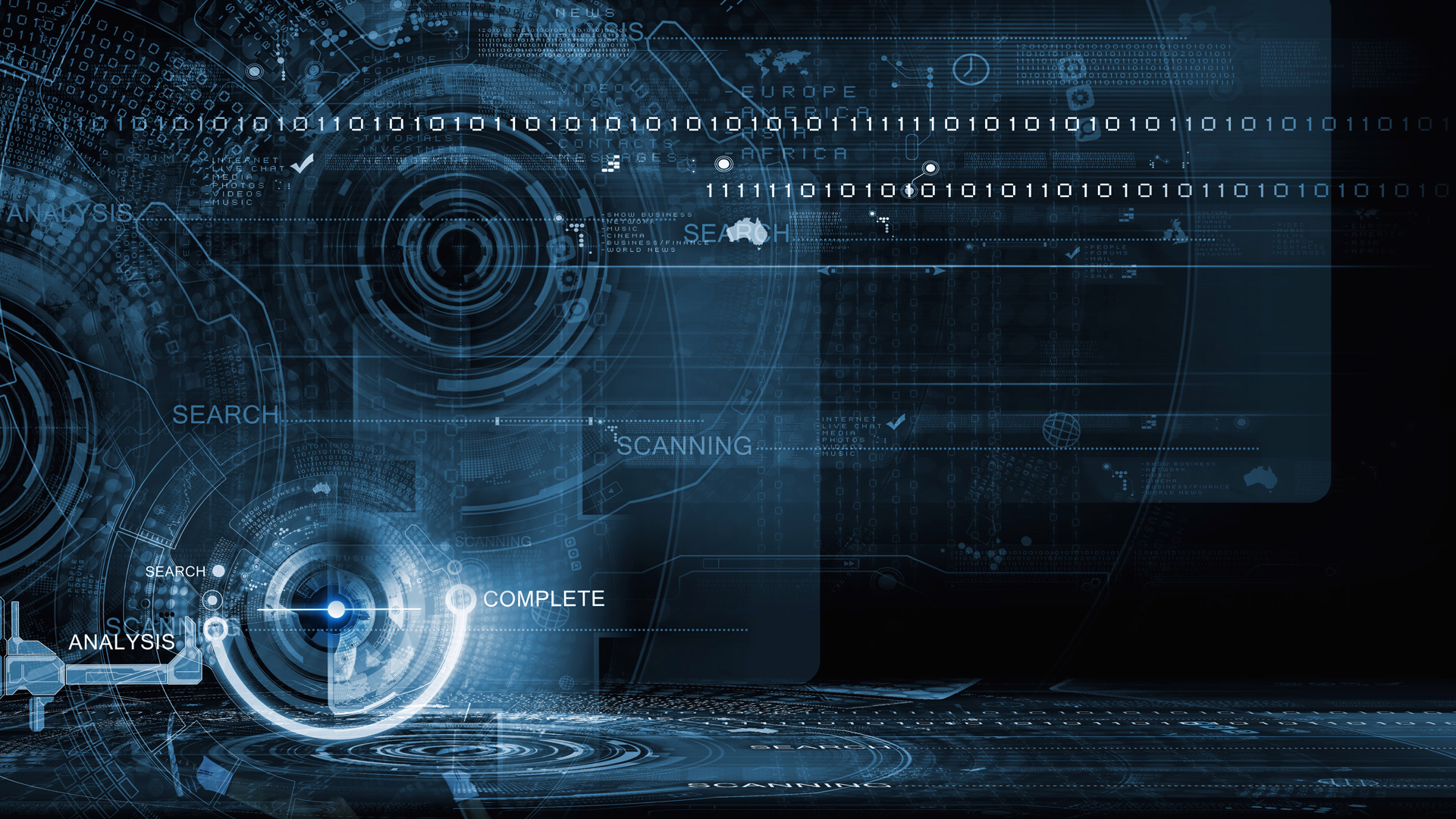 Ilustração abstrata representativa de dados